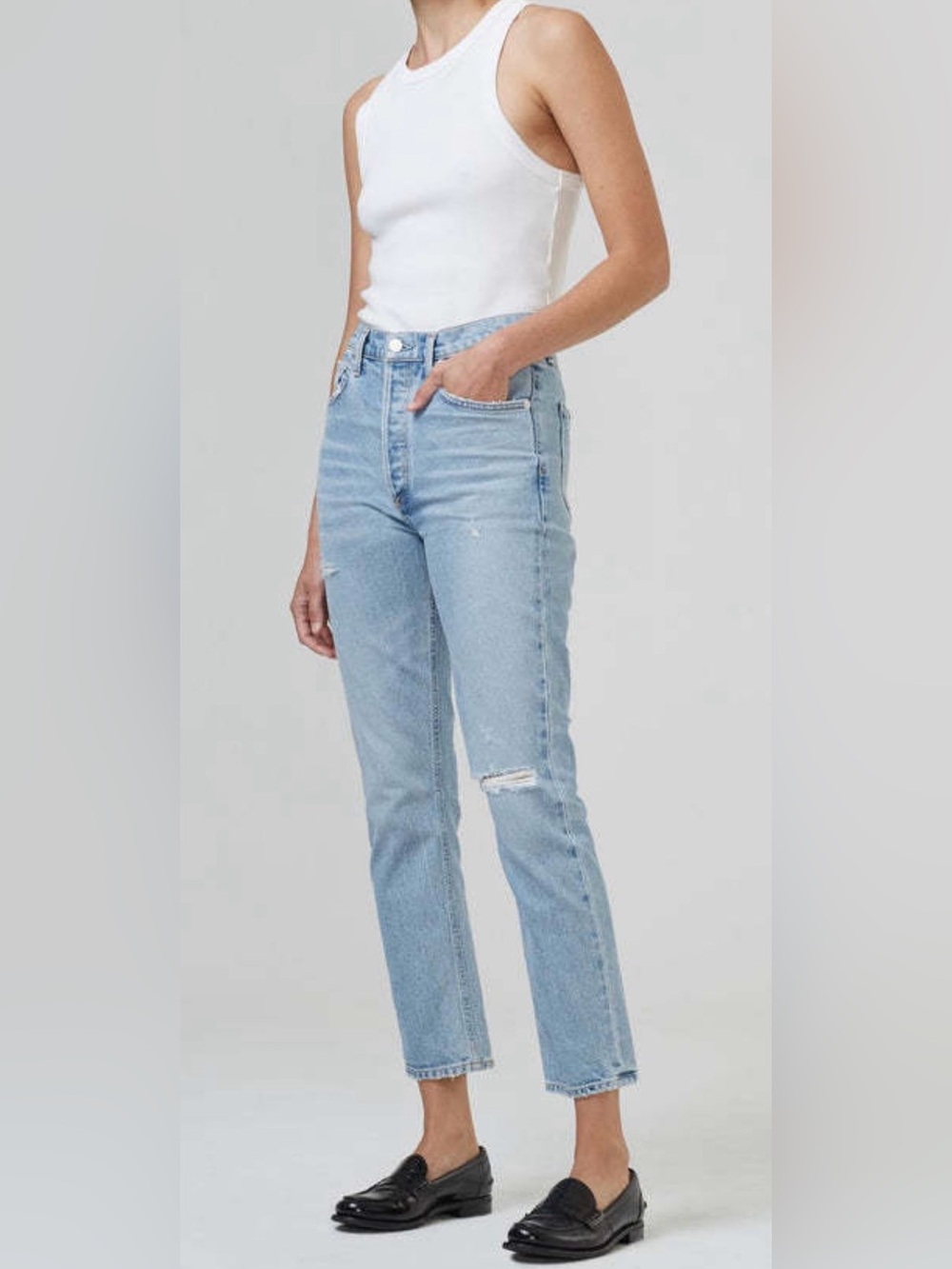 Citizens of Humanity Women's Jolene High Rise Premium Vintage Jeans Blue Jay 29